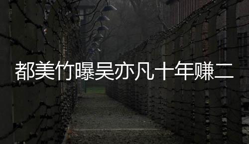爆料吴亦年赚二三都美 都十亿美竹凡十竹曝最新
